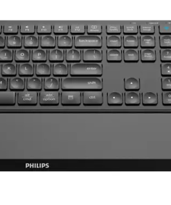 Kit Wireless tastatura si mouse Philips SPT6607B/00, taste numerice, negru