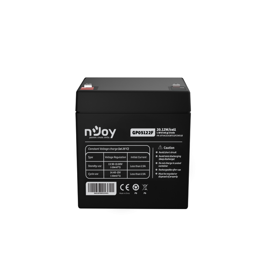 Acumulator nJoy GP05122F 12V 23.51W/cell Battery Model GP07122F
