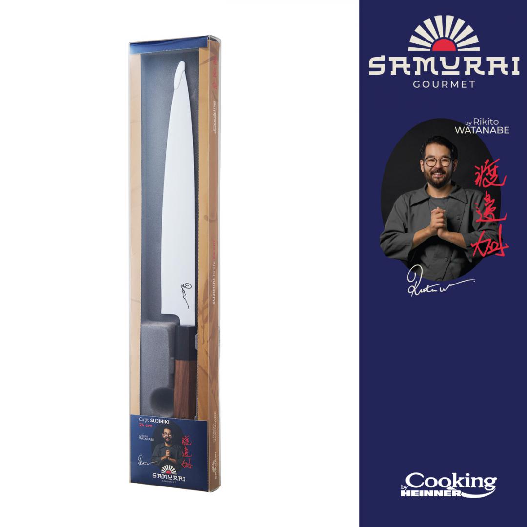 CUTIT SUJIHIKI 24 CM, RIKITO WATANABE, SAMURAI GOURMET, COOKING BY - imagine 4