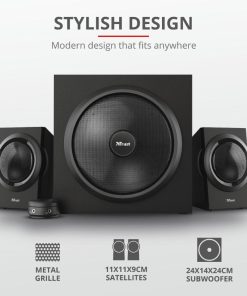 Sistem audio Trust Yuri 2.1, 60W, negru - imagine 5