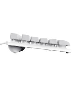 Tastatura Gaming Trust GXT 833W THADO, RGB, USB, Alb - imagine 3