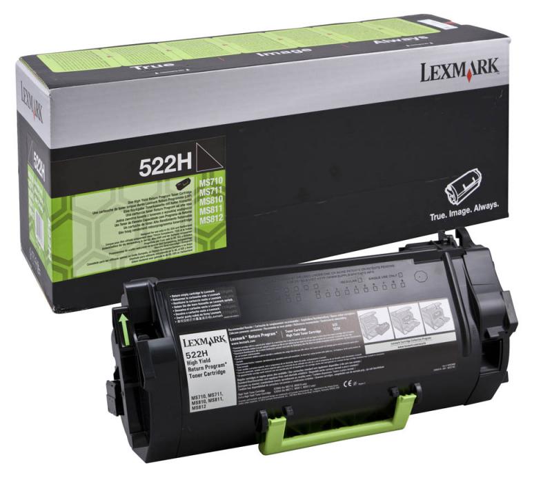 Toner Lexmark 522H, Black