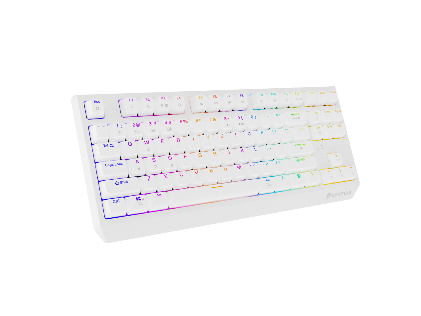 Tastatura Mecanica Gaming Genesis Thor 230 TKL, RGB, Wireless, Alb - imagine 8