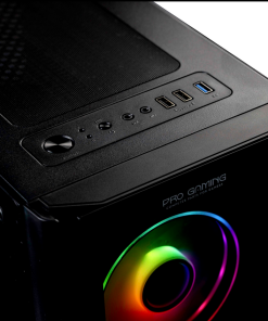 Carcasa PRO GAMING BLAZE, RGB, Mid Tower, Black - imagine 2