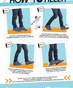 ROLE HEELYS FLOW 34 ALBASTRU NEGRU LIME - imagine 4