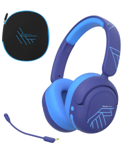 Casti Over-ear POWERLOCUS Lion Kids, wireless, Albastru