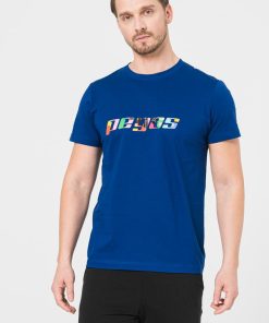 TRICOU  LOGO MULTICOLOR BARBATI   ROYAL BLUE-L