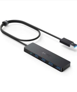Hub USB Anker A7516016, USB-A, 4 porturi, Negru