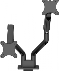 Brat dublu pentru monitor Neomounts, tip full motion, pentru display-uri