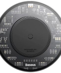 Incarcator wireless Baseus Simple Qi 15W, compatibilitate smartphones, cablu Type-C - imagine 3