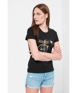 TSHIRT CASUAL F BICICLETA COLOR BLACK-M