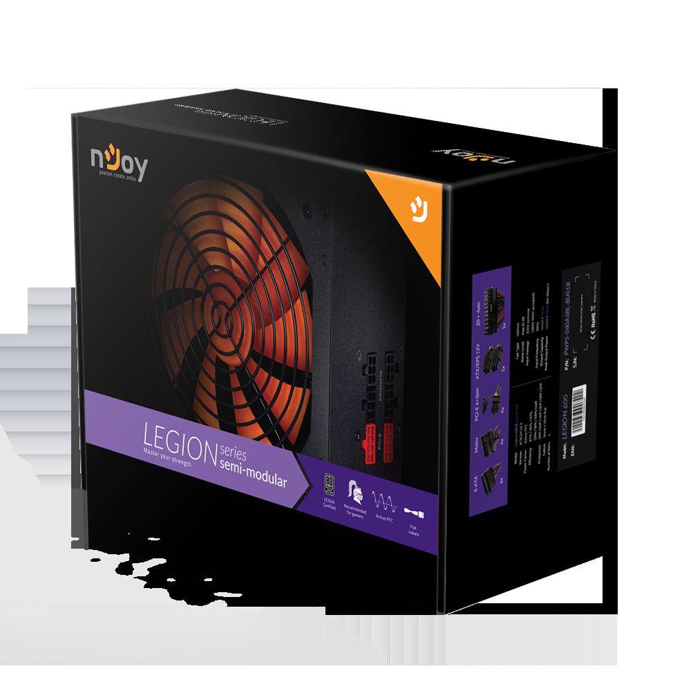 Sursa nJoy Legion 600, 80+ Silver, 600W - imagine 3