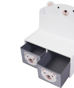 Bancuta cu spatiu de depozitare jucarii si carti Bear, U-Grow - imagine 3