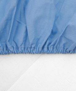CEARCEAF PAT CU ELASTIC 90X200 CM BLUE - imagine 2