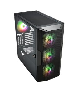 Carcasa FORTRON CUT592, RGB, Full Tower, Black - imagine 3
