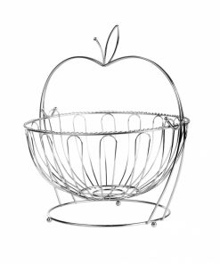 COS FRUCTE METALIC CU STAND, 30x29 CM,VANORA HOME