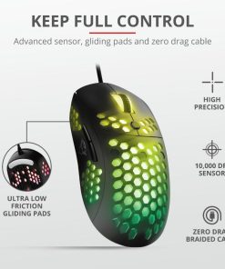 Mouse Gaming Trust GXT 960 Graphin, 10000 dpi, negru - imagine 9