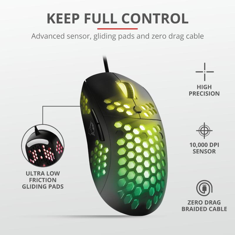 Mouse Gaming Trust GXT 960 Graphin, 10000 dpi, negru - imagine 10