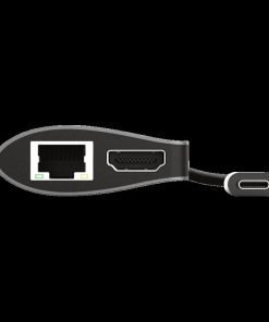 Hub USB Trust Dalyx, USB-C, 7 porturi, HDMI, RJ-45, Negru - imagine 3