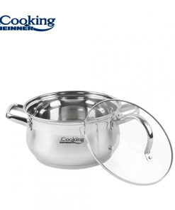 SEMIOALA INOX+CAPAC 18 X 10.5 CM, 2.6 L, AMIRA, COOKING - imagine 3