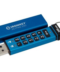 Memorie USB Kingston Keypad 200 16 GB, USB 3.2, Albastru - imagine 3