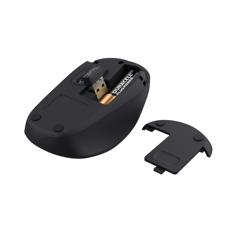 Mouse Wireless Trust Yvi+ Silent Wireless, 1600 dpi, negru - imagine 5