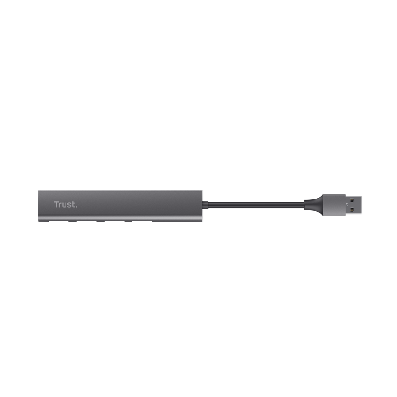 Hub USB Trust Halyx, USB-A, 4 porturi, Argintiu - imagine 5