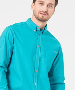 CAMASA CASUAL BARBATI TURQOISE XL - imagine 5