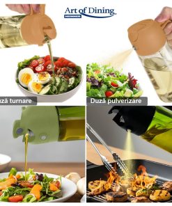 PULVERIZATOR ULEI/OTET 450ML, 2 IN 1, NEGRU, ART OF DINING - imagine 3