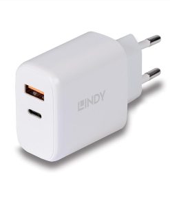 Incarcator Lindy USB A & C, 30W, putere intrare 100-240VAC,