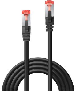 Cablu retea Lindy LY-47780, 3m Cat.6 S/FTP Network, Black - imagine 2