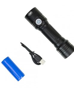 Lanterna dubla PNI Adventure F200 din aluminiu cu LED, acumulator - imagine 7