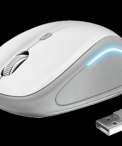 Mouse Wireless Trust Yvi FX, 1600 dpi, Alb