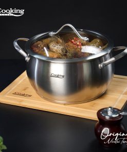 SEMIOALA INOX+CAPAC 22x11.5L, 4.3L, NICOLAI TAND, ORIGINI, COOKING BY HEINNER - imagine 3