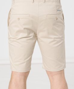 PANTALONI SCURT CASUAL BARBATI BEIGE S - imagine 6