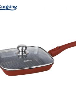 TIGAIE GRILL ALUMINIU+CAPAC 28x4 CM, CALABRIA, COOKING BY HEINNER