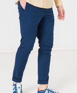 PANTALONI LUNG CASUAL BARBATI  NAVY XL - imagine 4