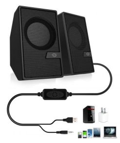 CONCEPTRONIC BJORN02B 2.0-Channel Computer Speaker with Bluetooth, 6W, 63 x - imagine 3