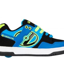 ROLE HEELYS FLOW 34 ALBASTRU NEGRU LIME - imagine 2