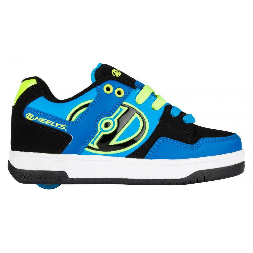 ROLE HEELYS FLOW 34 ALBASTRU NEGRU LIME - imagine 3