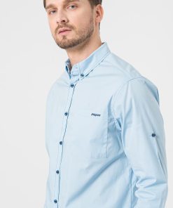 CAMASA CASUAL BARBATI LIGHT BLUE L - imagine 5