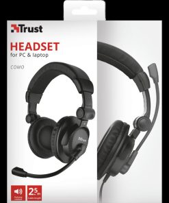 Casti Head-band Trust Como, Wired, Negru - imagine 5