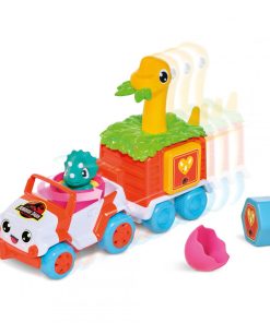 VEHICUL DE SALVARE CU REMORCA COLORATA, DINO, JURASSIC WORLD, TOMY - imagine 4