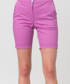 PANTALONI SCURT CASUAL FEMEI LILA S - imagine 4