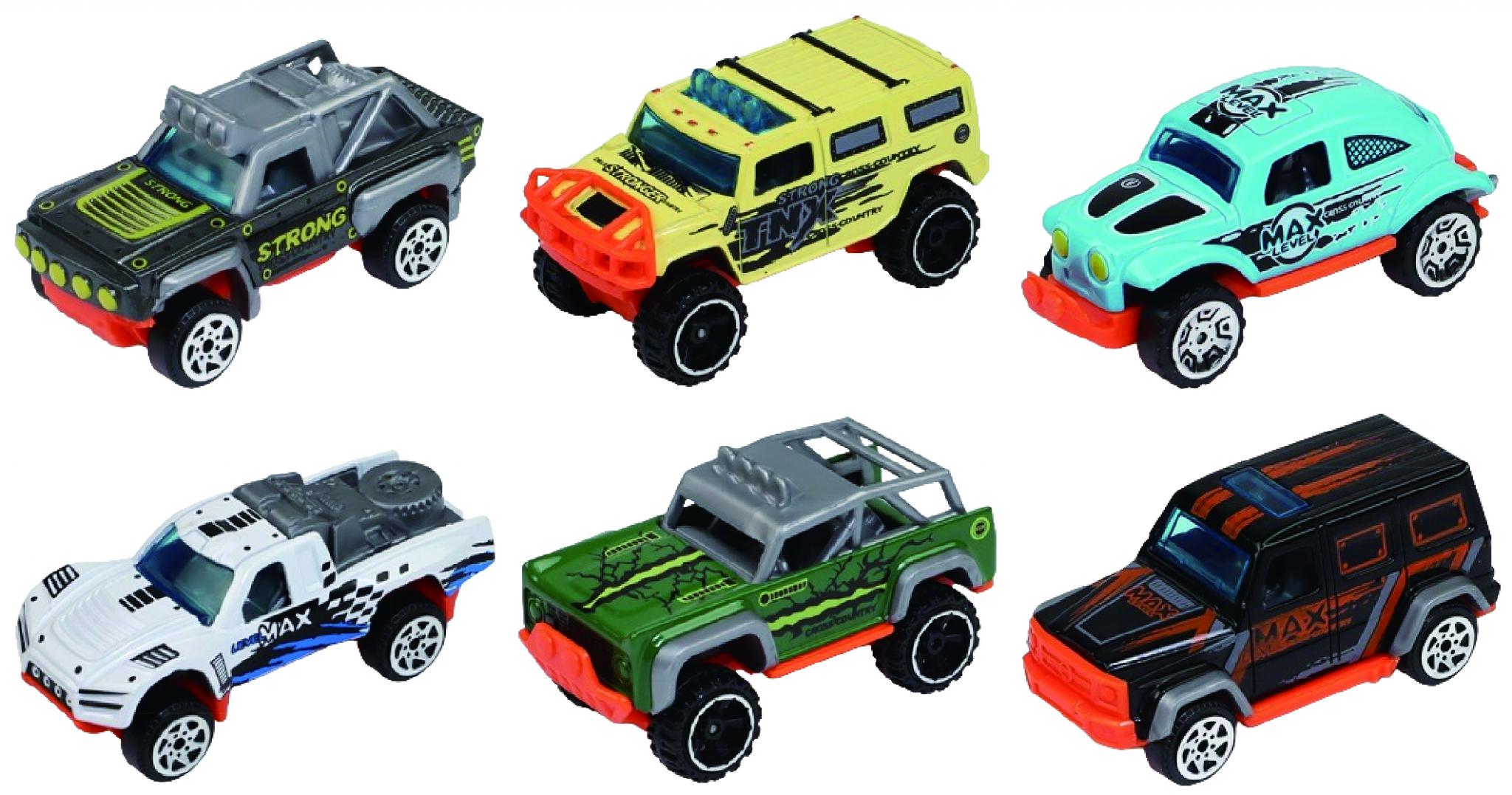 MACHETA DIE CAST, SET 6 CAMIONETE, SCARA 1/64, 7.5CM, DIVERSE - imagine 3