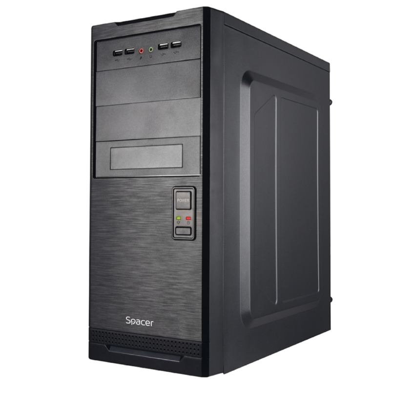 Carcasa SPACER SPCS-OC-STYLE, Mid Tower, Black - imagine 3