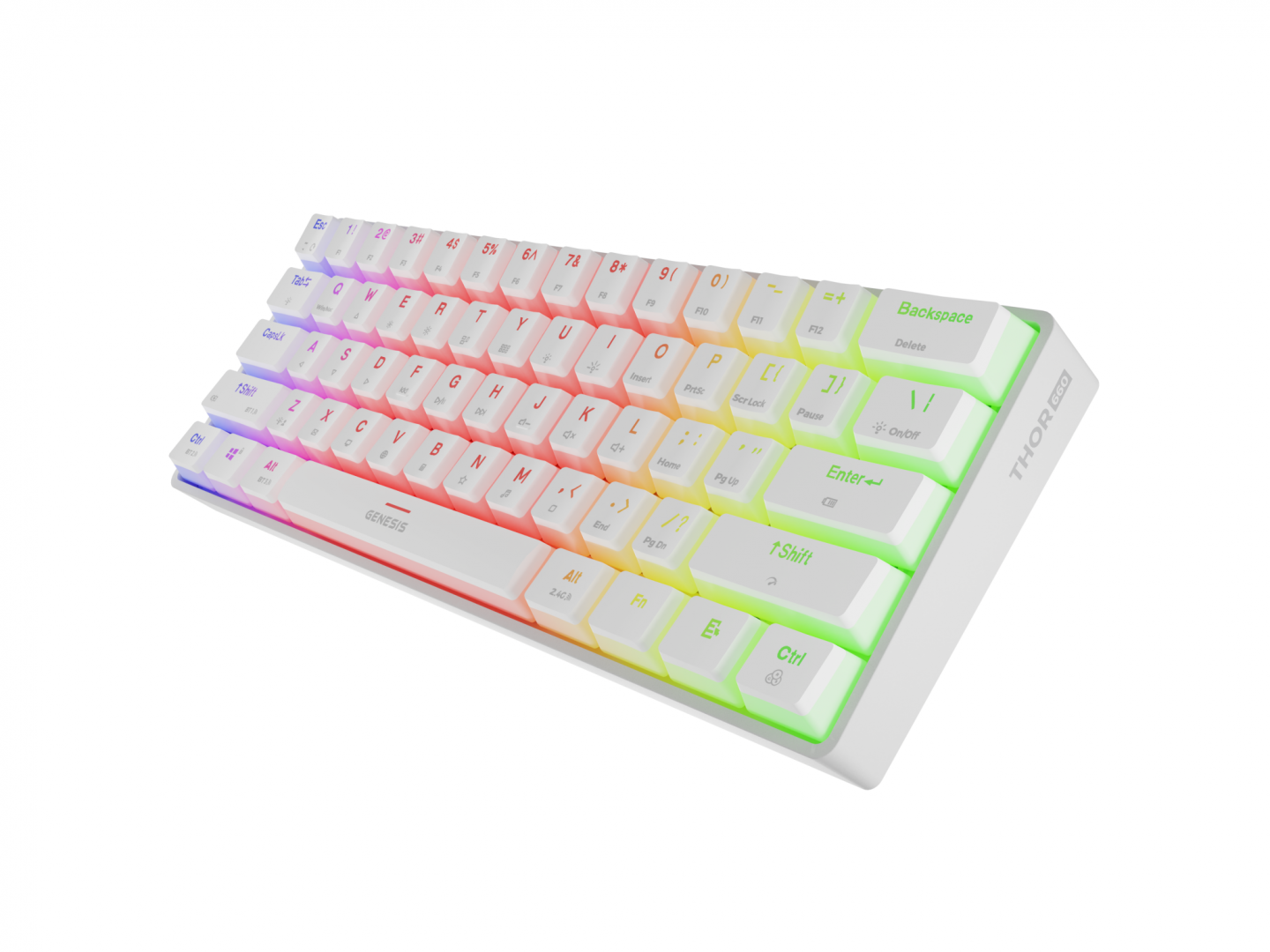 Tastatura Mecanica Gaming Genesis Thor 660 G2, RGB, Wireless, Alb - imagine 8