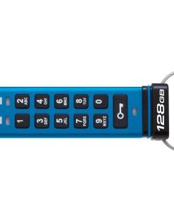 Memorie USB Kingston IronKey Keypad 200 128GB, USB 3.2, Albastru - imagine 2