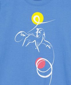 TSHIRT CASUAL C CAL PEGAS AZURE-10 - imagine 3