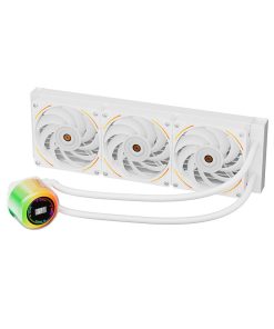Cooler Procesor 1stPlayer CC-360-WH, Lichid, 12 cm, 3 ventilatoare, aRGB - imagine 3